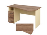 Стол угловой однотумбовый P1.11.14