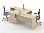 Угловые столы для персонала Сенс комплект 14
