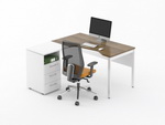 Угловой стол для персонала с тумбой Джет-П 11