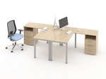 Комплект угловых столов для персонала Озон 12